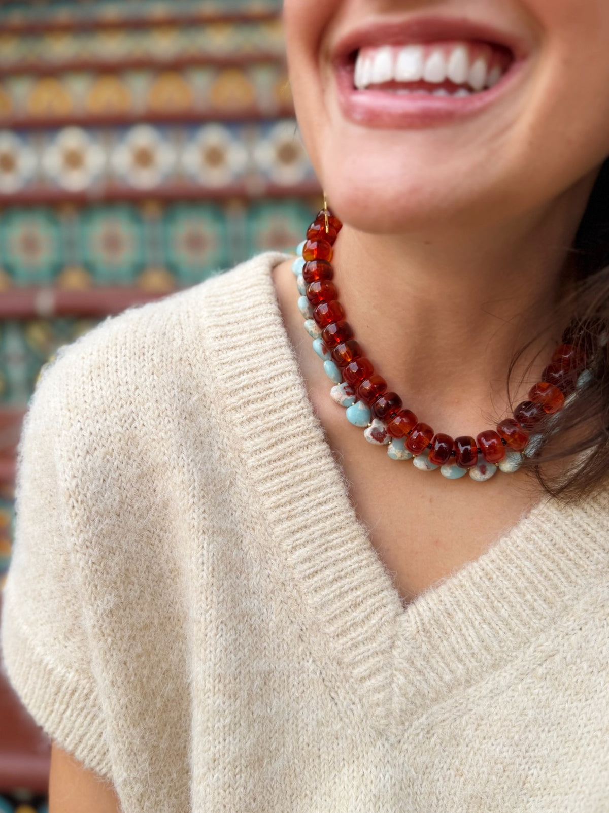 LYLE NECKLACE - TORTOISE