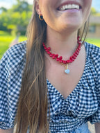 Sky Blue Heart Necklace