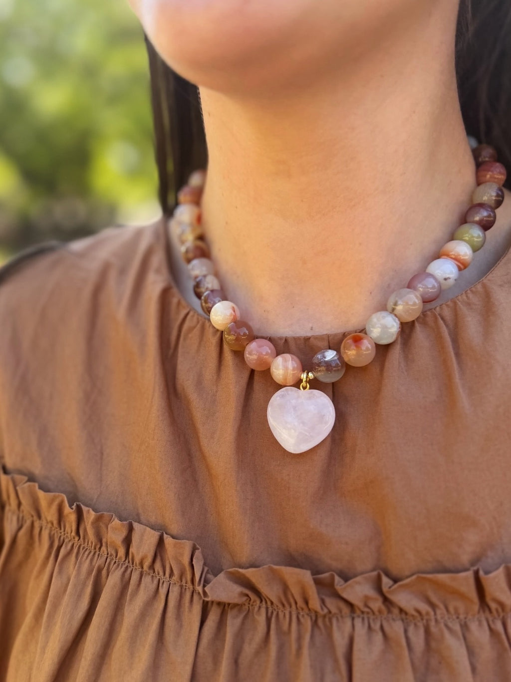 MARGARET NECKLACE WITH HEART CHARM