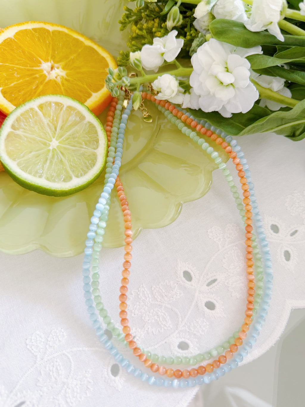 MAE NECKLACE - ORANGE