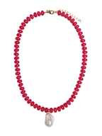 POPPY PEARL - HOT PINK