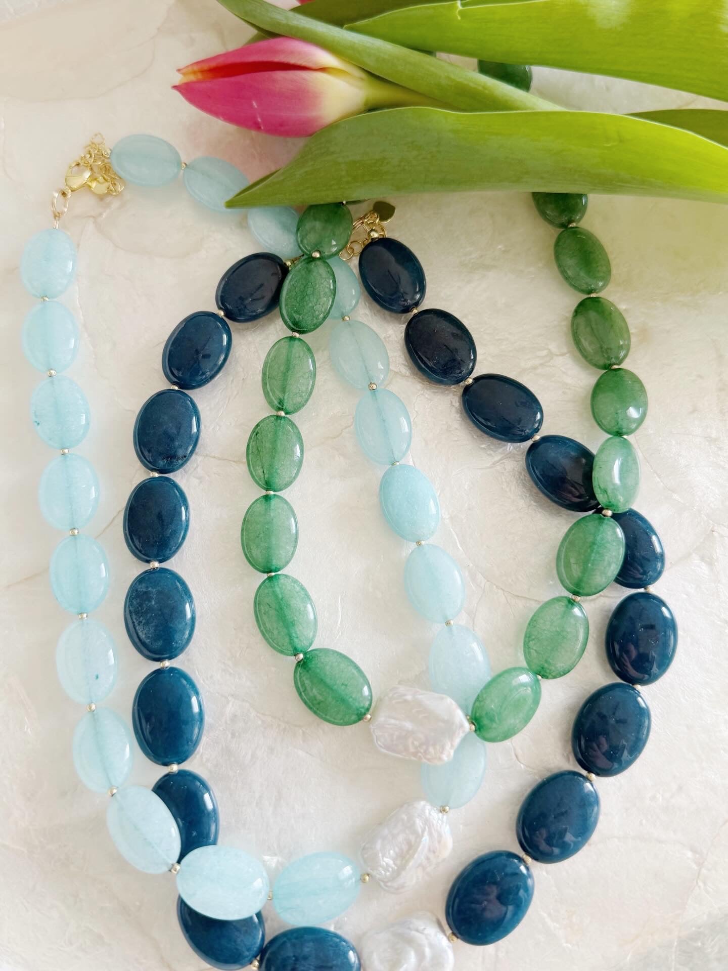 KIT NECKLACE - SEAFOAM