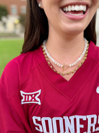 Tailgate Toggle Necklace White