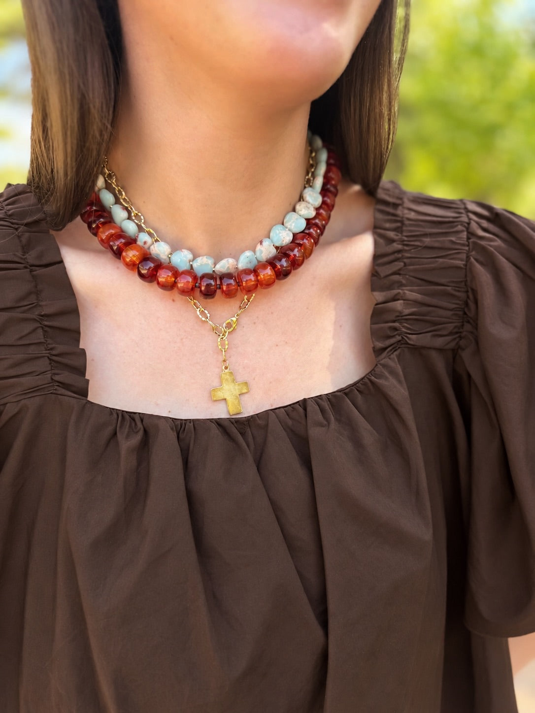 LYLE NECKLACE - TORTOISE