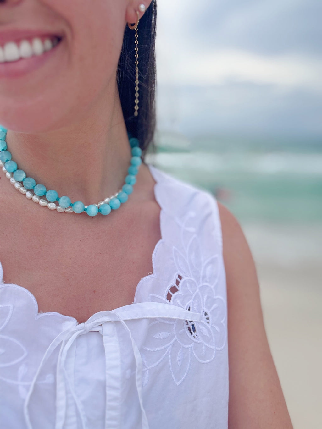 MILA NECKLACE - BLUE