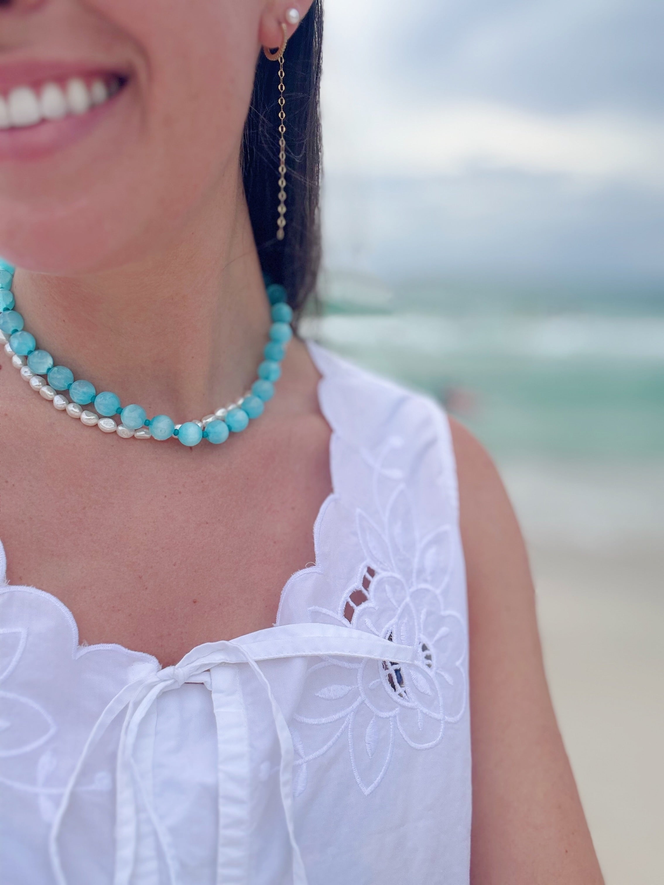 MILA NECKLACE - BLUE