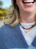 White Heart Necklace