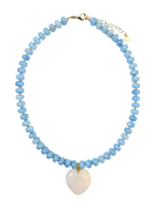 VIRGINIA HEART NECKLACE - BLUE