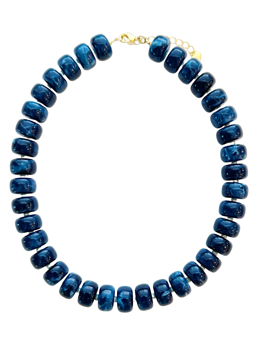 LYLE NECKLACE - NAVY