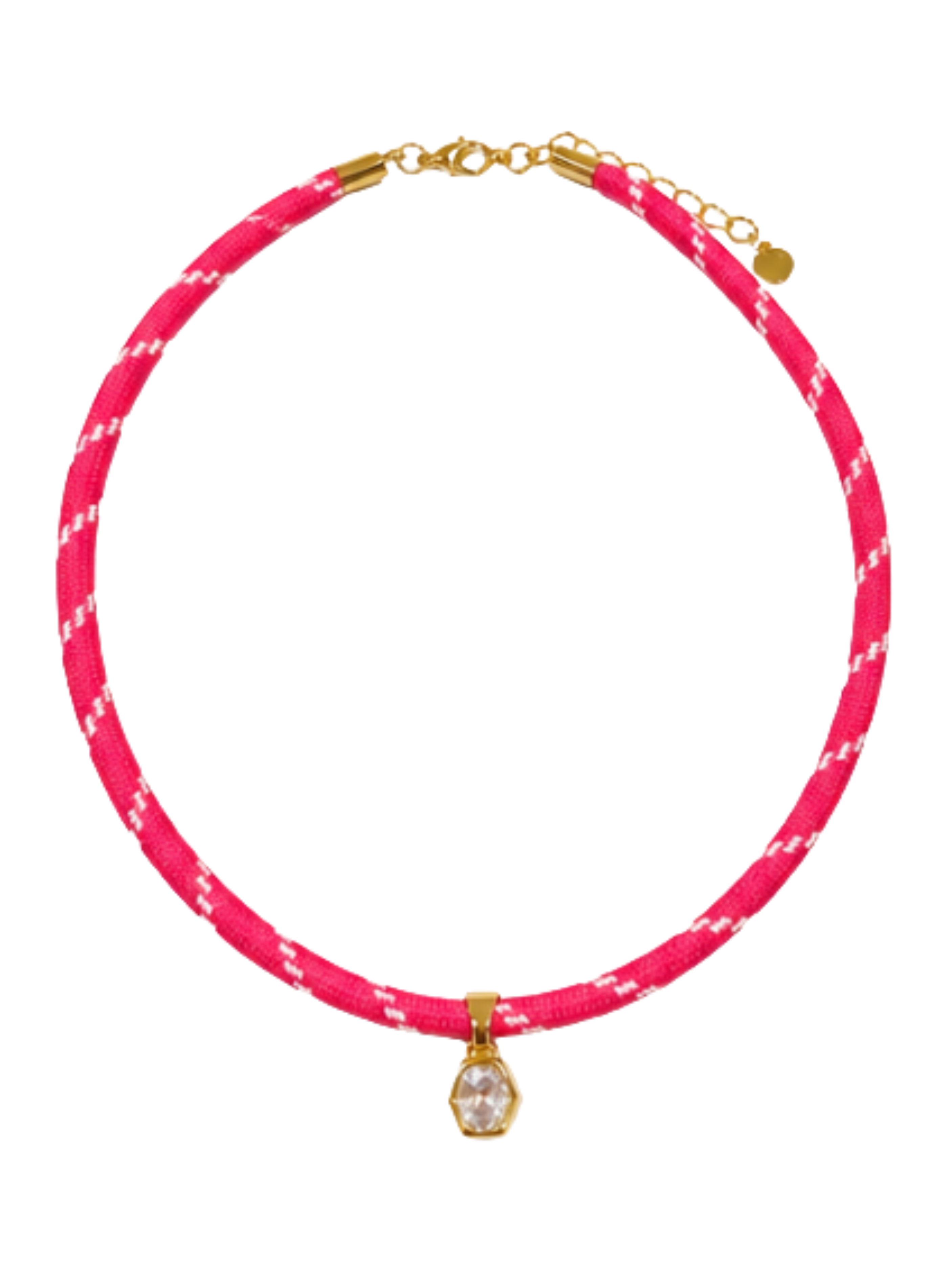 BLAIR CORD NECKLACE - PINK