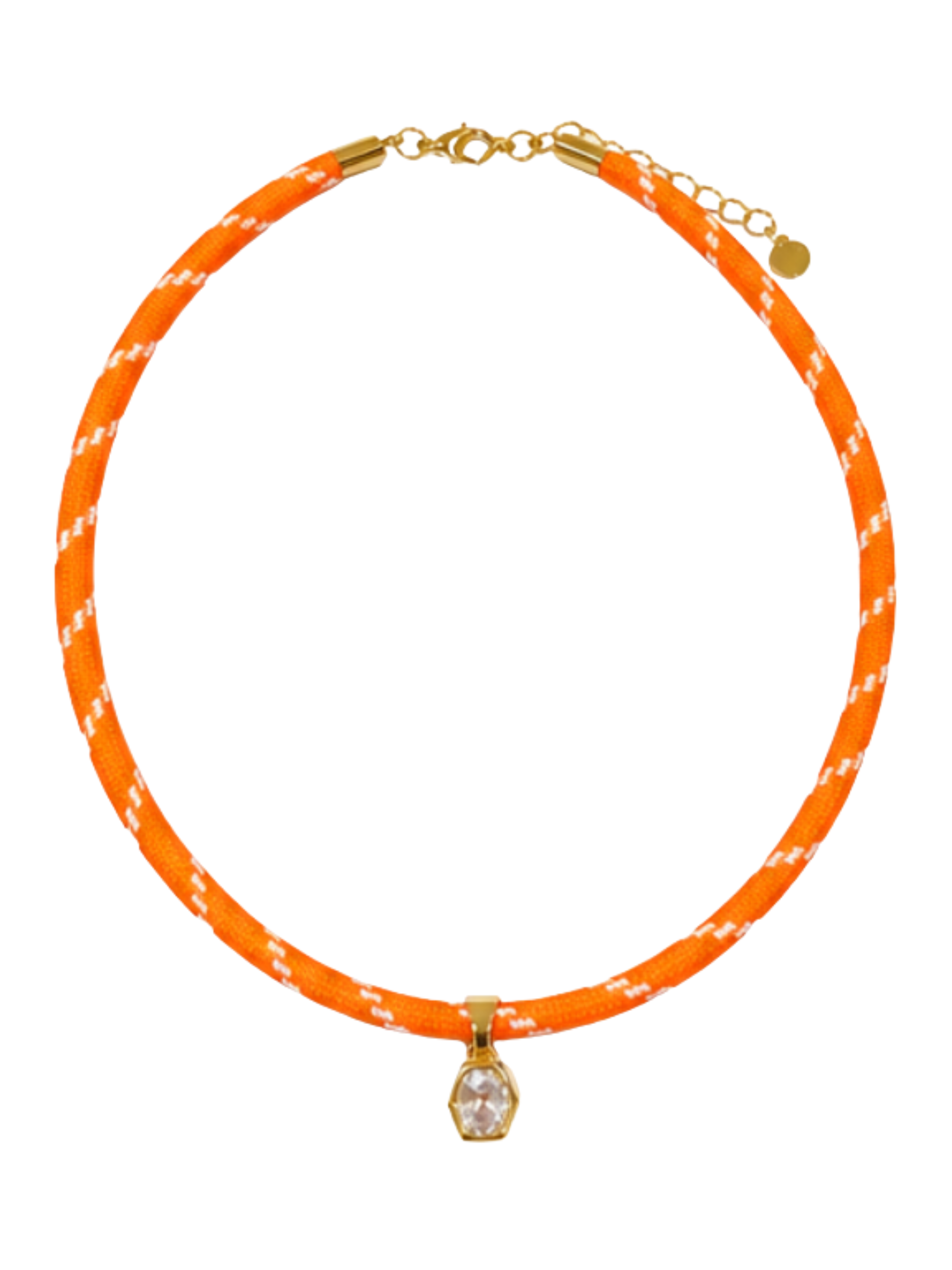 BLAIR CORD NECKLACE - ORANGE