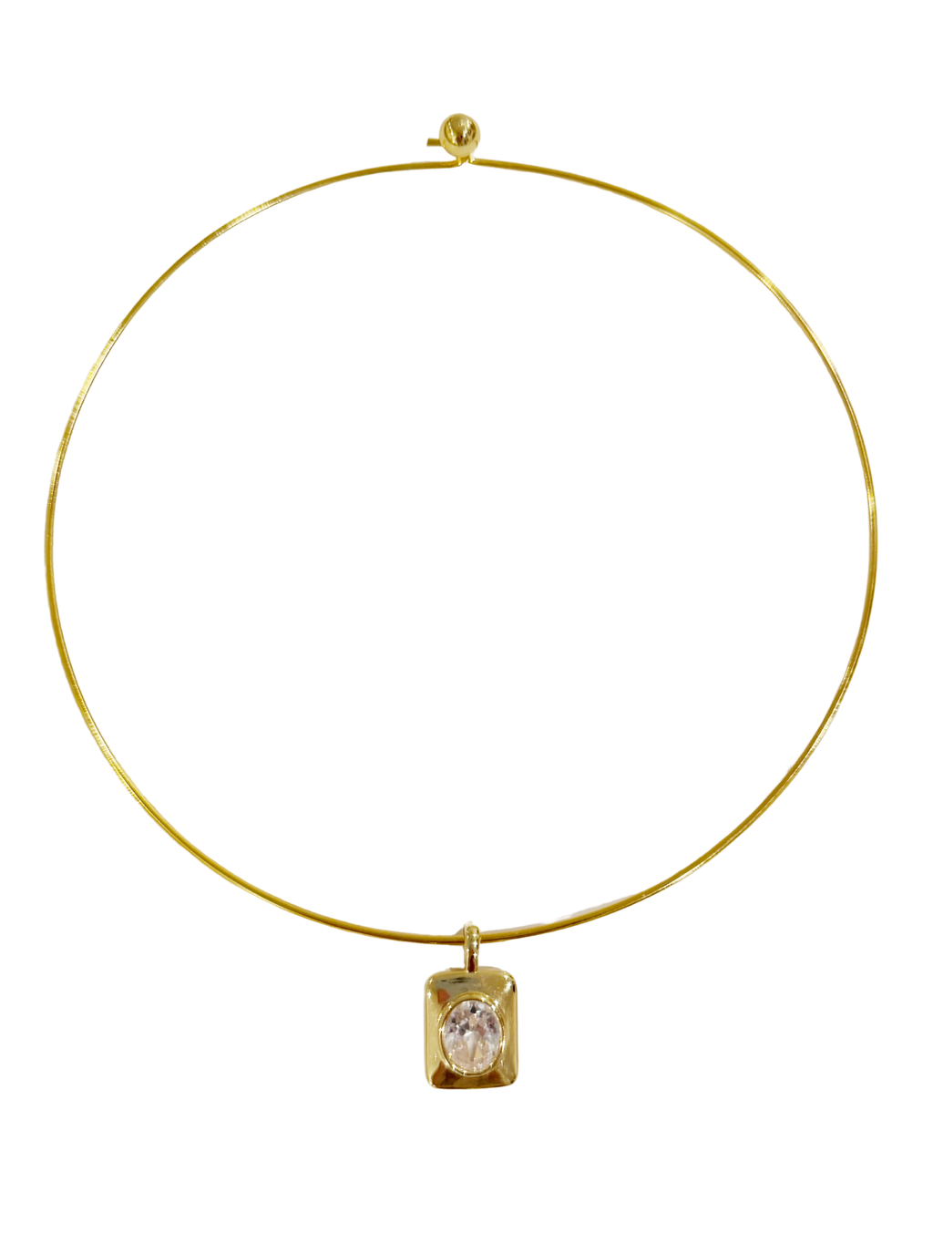 BEZEL COLLAR NECKLACE