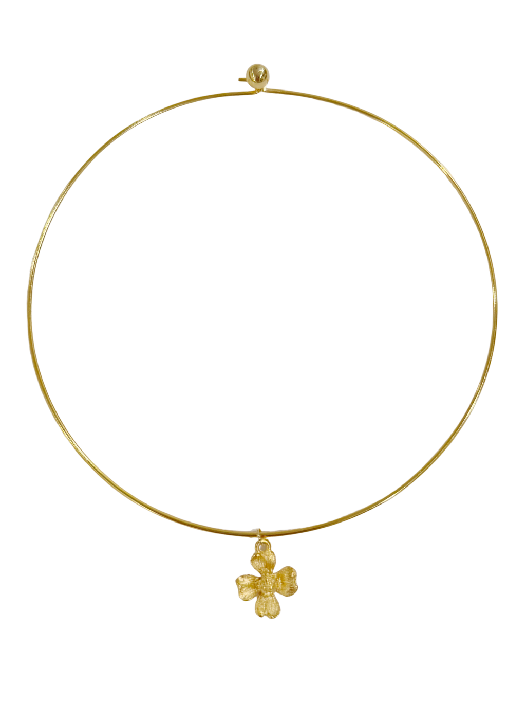 DOGWOOD FLOWER COLLAR NECKLACE