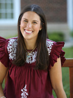 Halftime Heart Necklace Blue