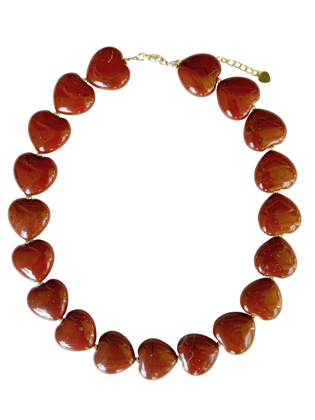 FRANCES HEART NECKLACE -TERRACOTTA