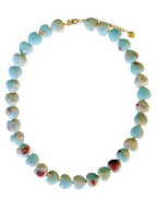 FRANCES HEART NECKLACE - AQUA