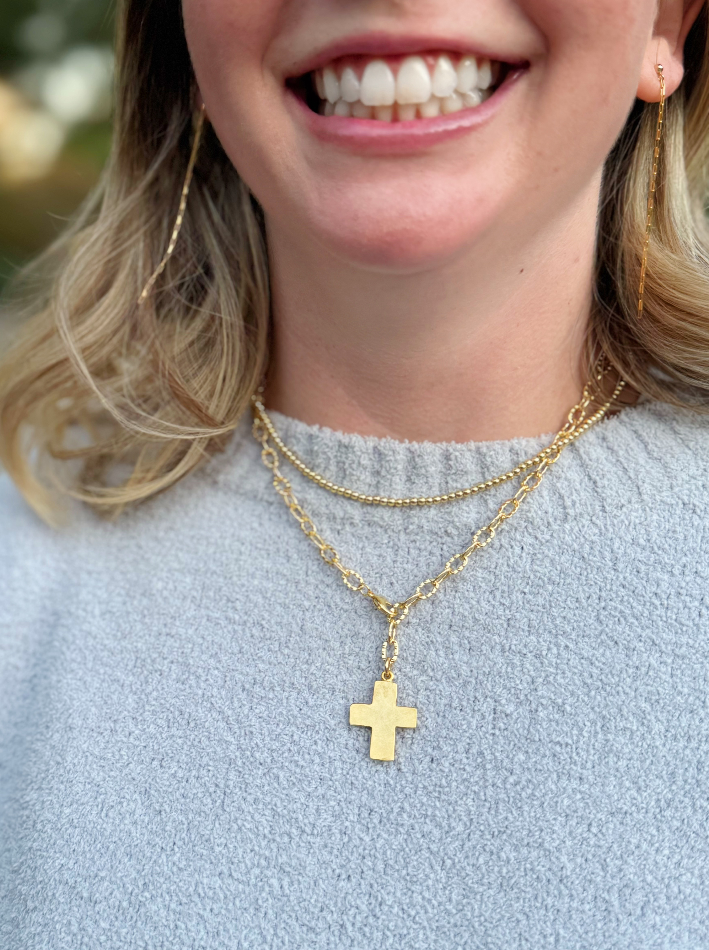 JOY CROSS NECKLACE