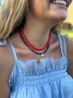 MILA NECKLACE - RED