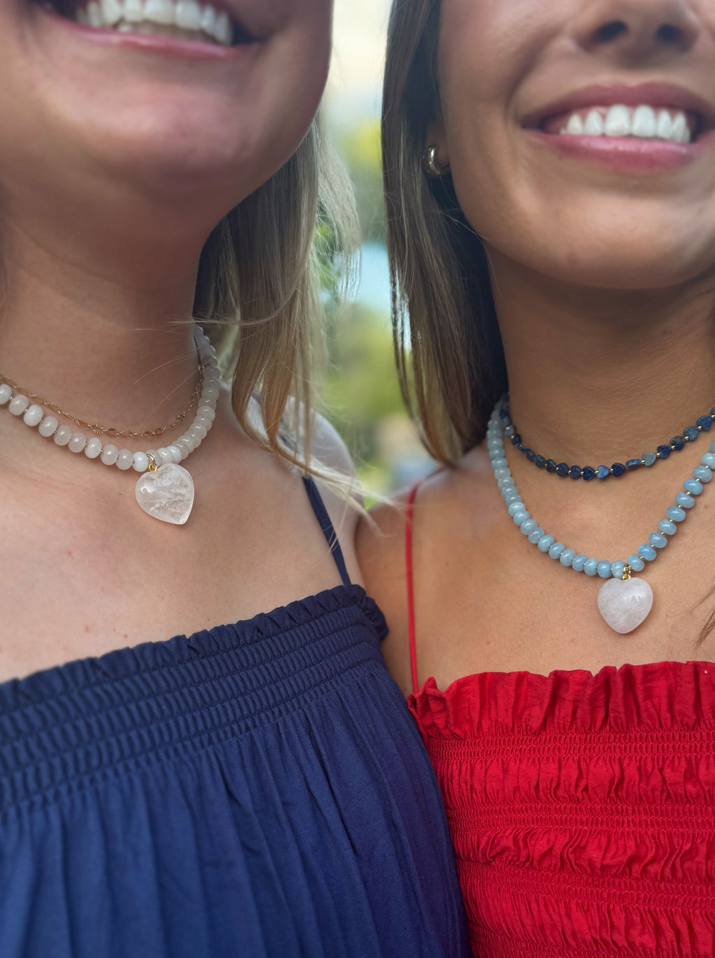 VIRGINIA HEART NECKLACE - WHITE