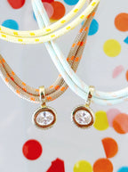CHLOE DOUBLE CORD NECKLACE - TAN