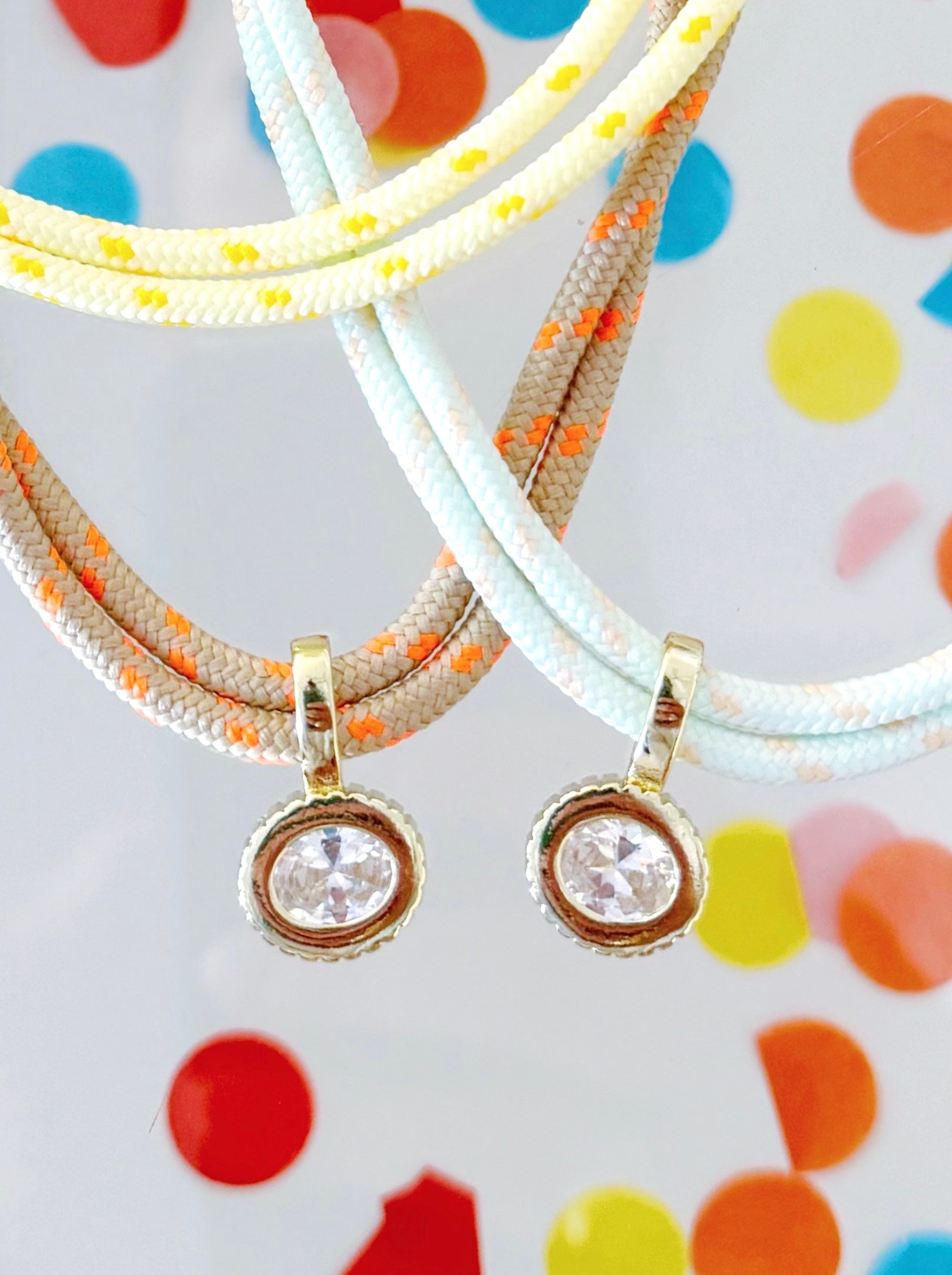 CHLOE DOUBLE CORD NECKLACE - MINT