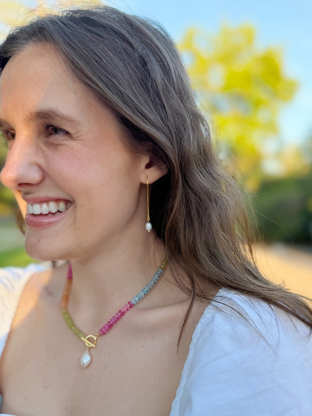 Hole-in-One Threader Earrings