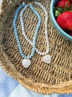 VIRGINIA HEART NECKLACE - WHITE