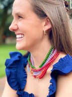 Tailgate Toggle Necklace Orange