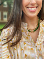 Tailgate Toggle Necklace Green