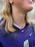Tailgate Toggle Necklace Purple