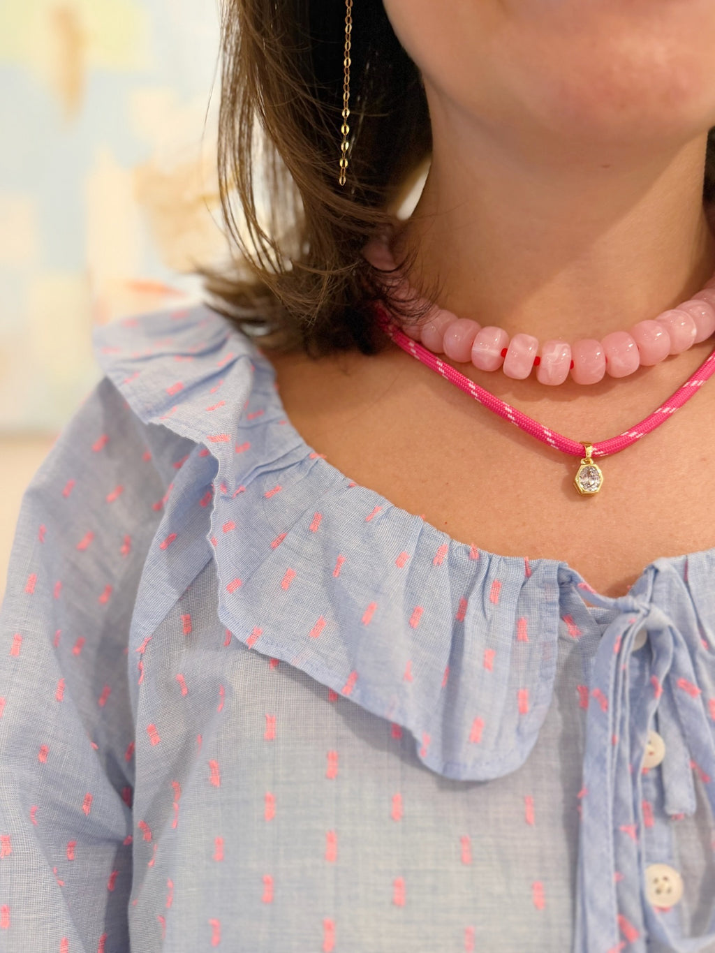LYLE NECKLACE - PINK