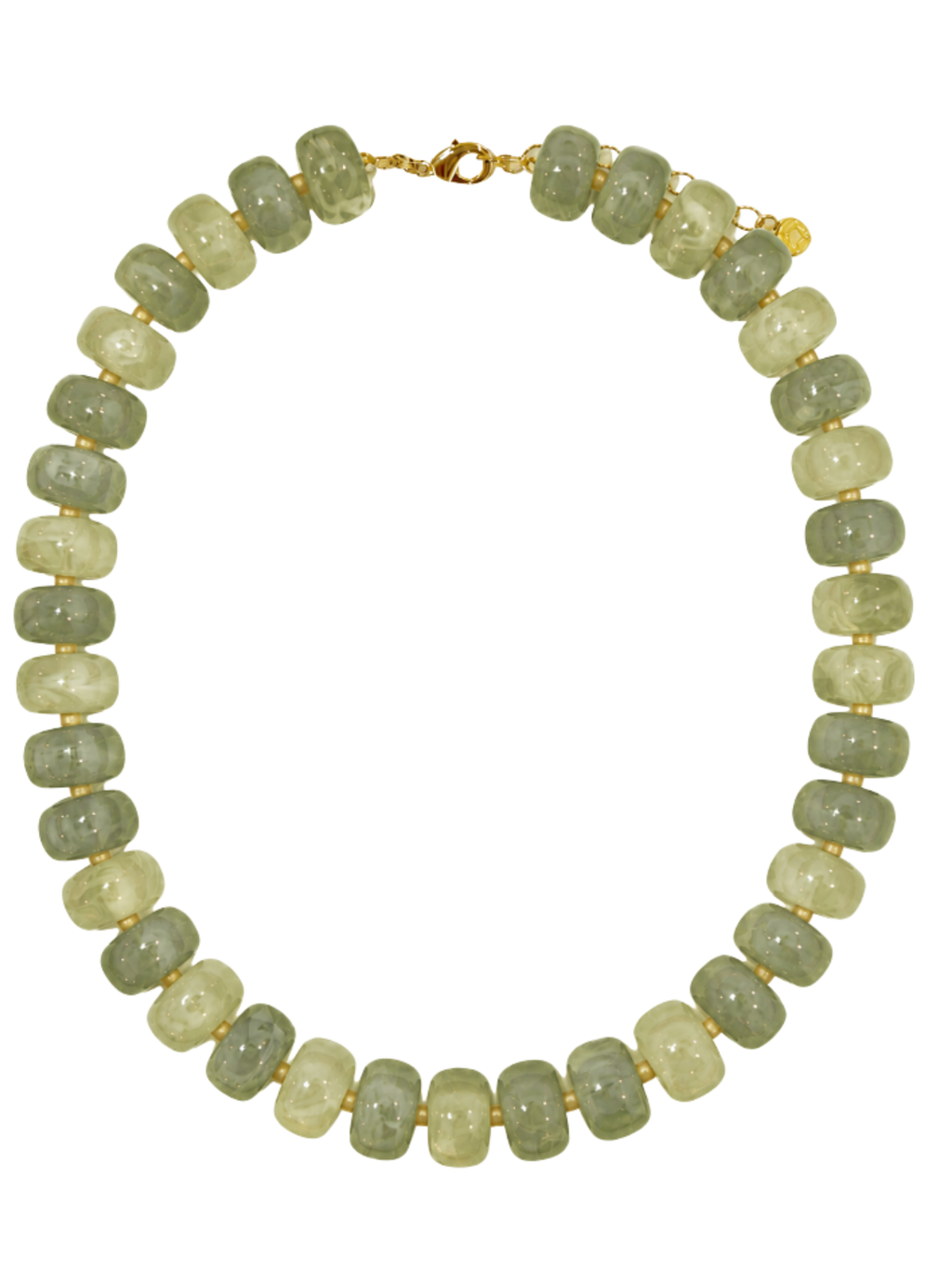 CHAMPION CHUNKY NECKLACE - GREEN & YELLOW