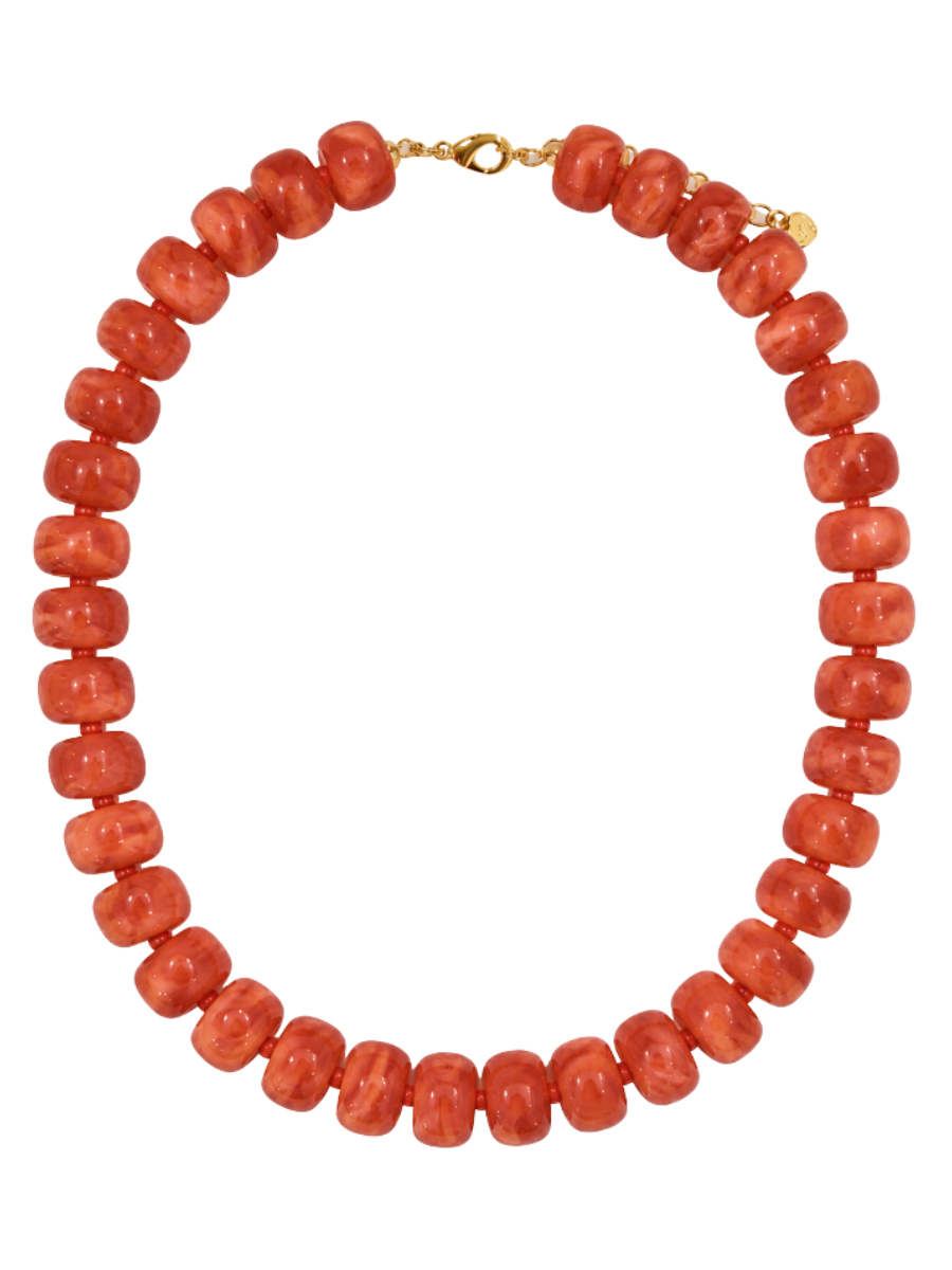 CHAMPION CHUNKY NECKLACE - BURNT ORANGE