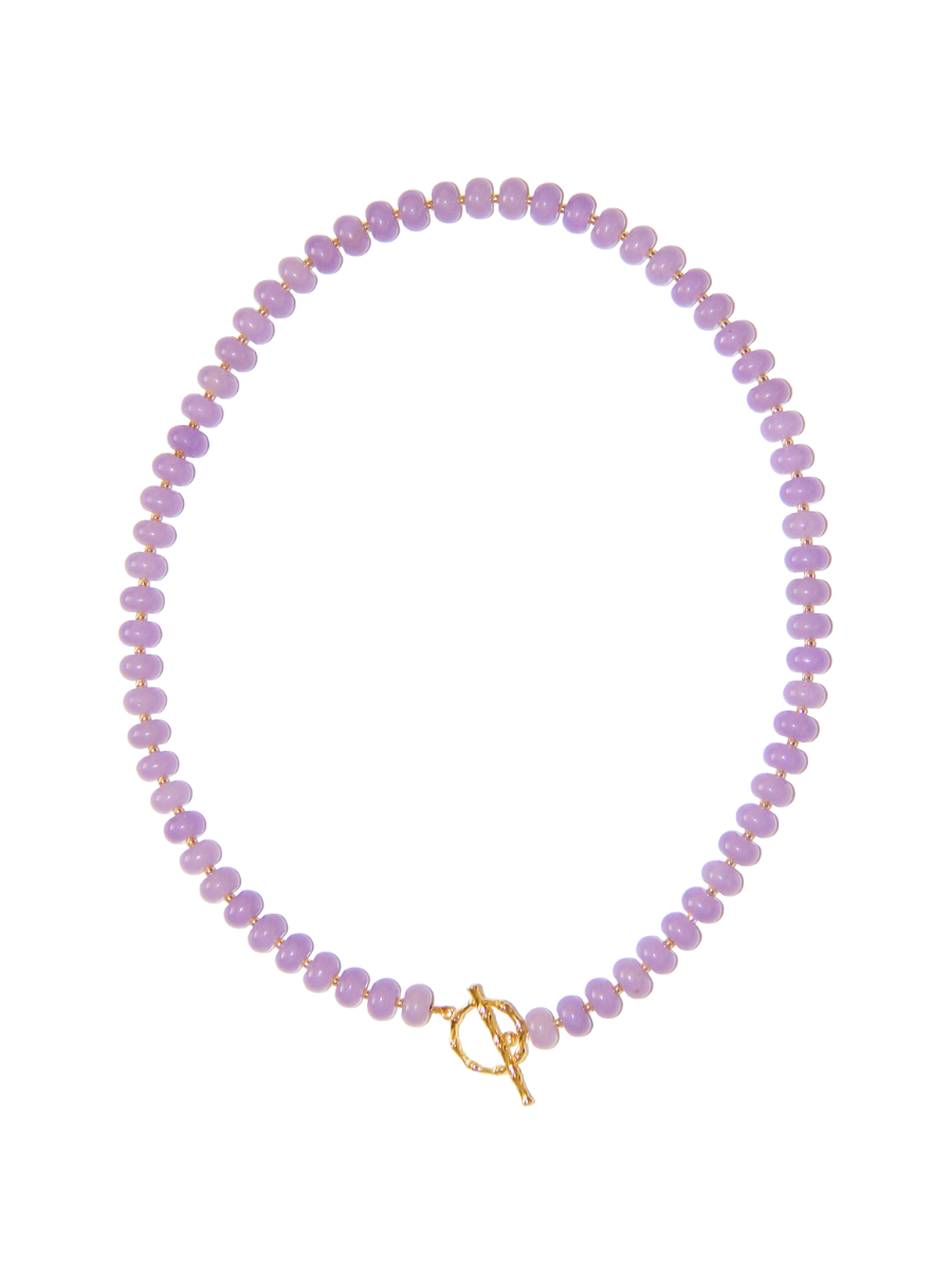 Tailgate Toggle Necklace Purple