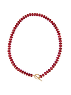 Tailgate Toggle Necklace Maroon
