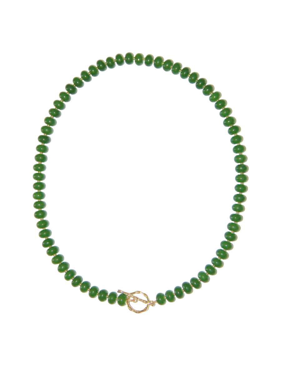 Tailgate Toggle Necklace Green