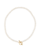 Tailgate Toggle Necklace White