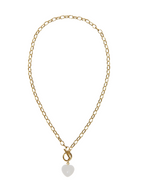 Halftime Heart Necklace White